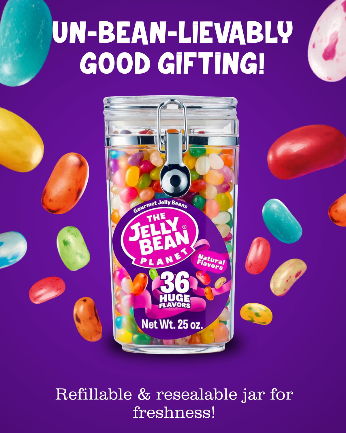 The Jelly Bean Planet fruit flavor variety offers endless tasting moments for gatherings.
