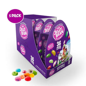 Kosher, gluten-free jelly beans with plant-based colors.