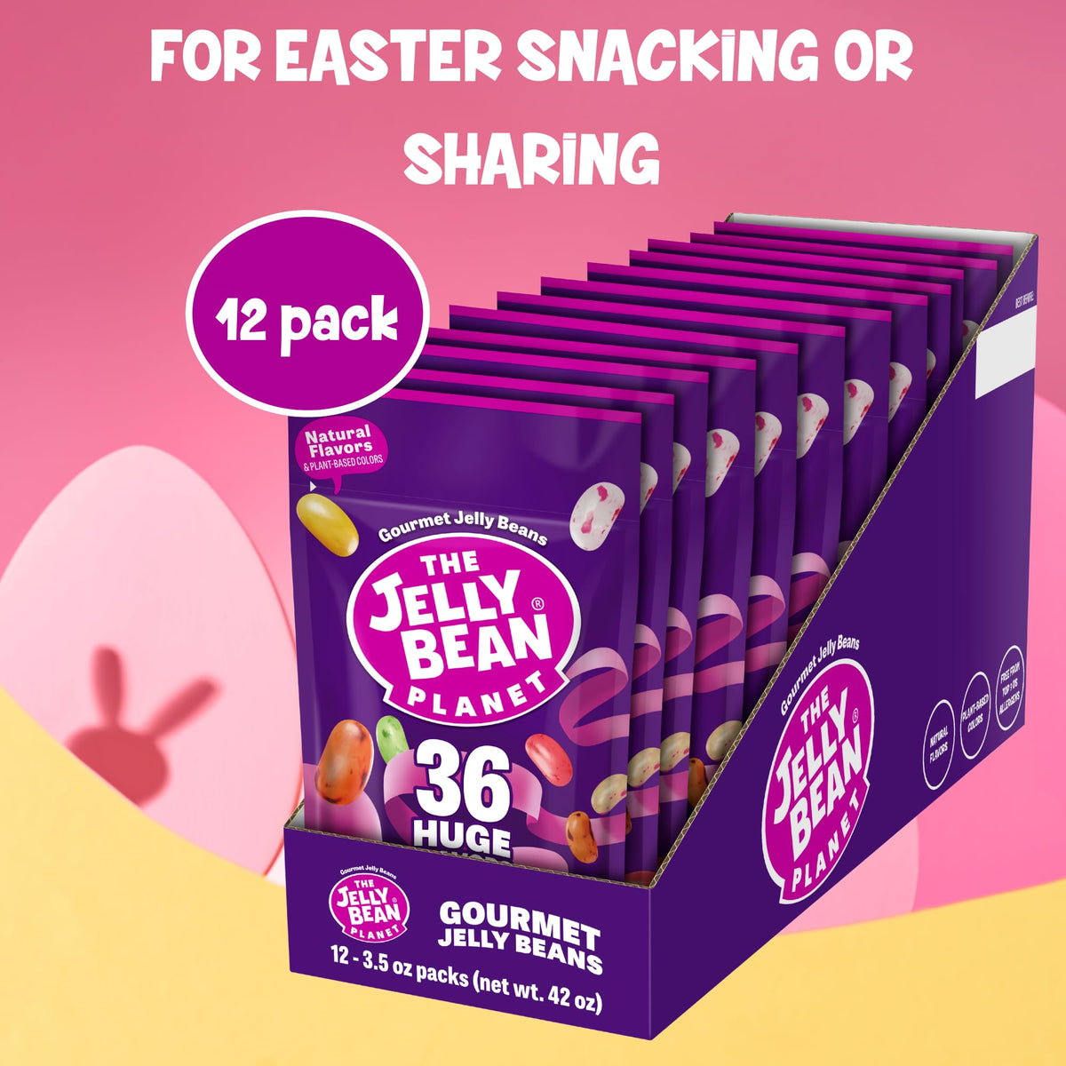 The Jelly Bean Planet individual 3.5oz bags ideal for lunchboxes.