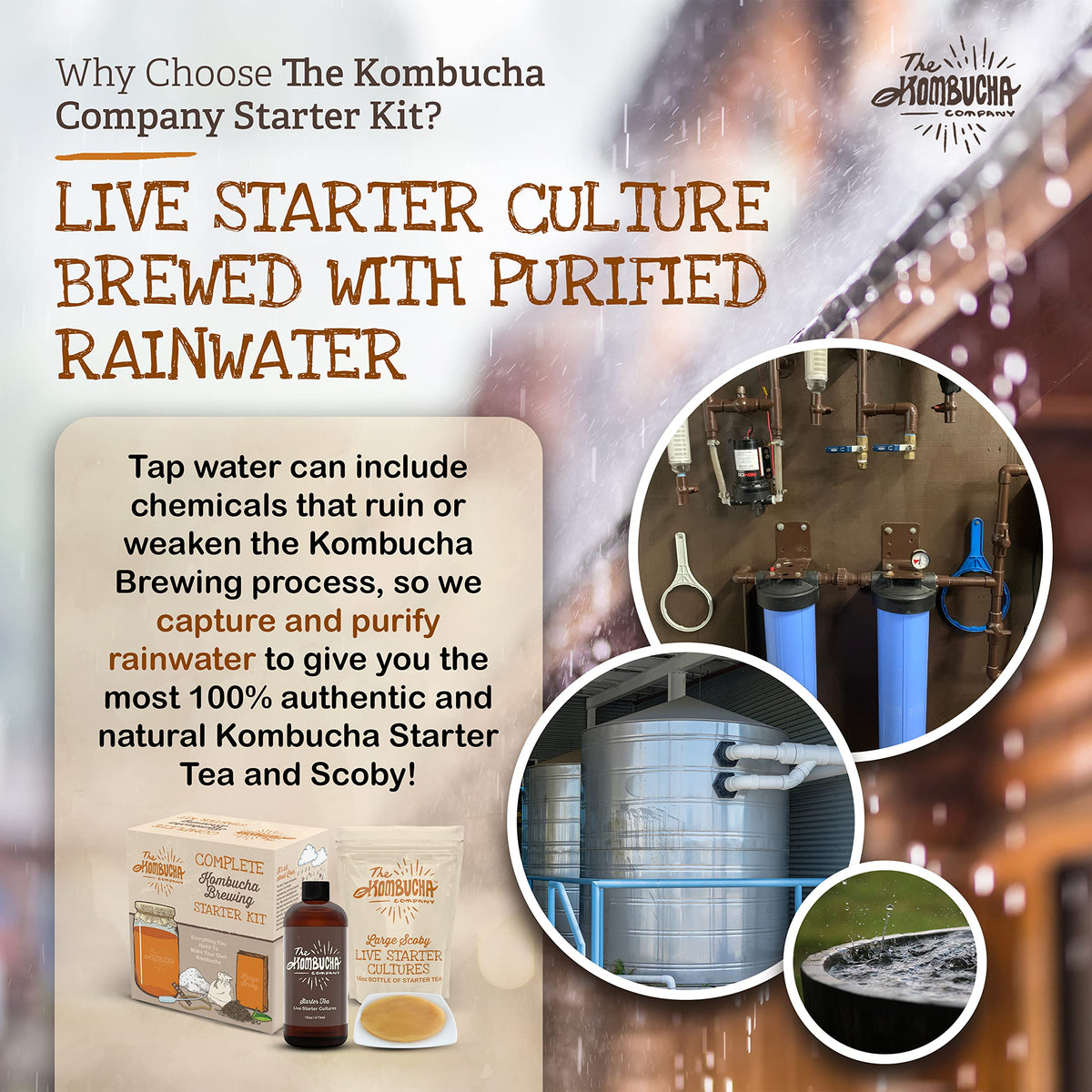 The Kombucha Company acid-range pH test strip helps monitor acidity.