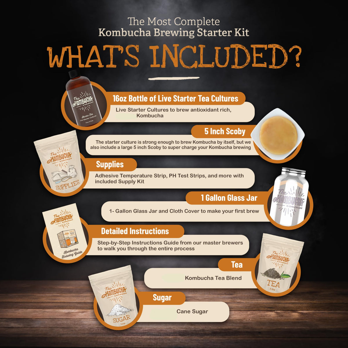 The Kombucha Company starter tea 16 oz supports reliable fermentation.