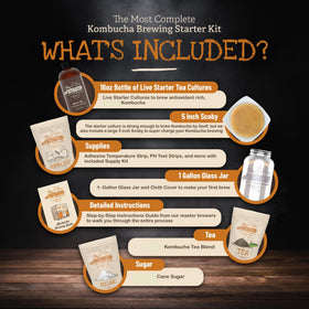 The Kombucha Company starter tea 16 oz supports reliable fermentation.
