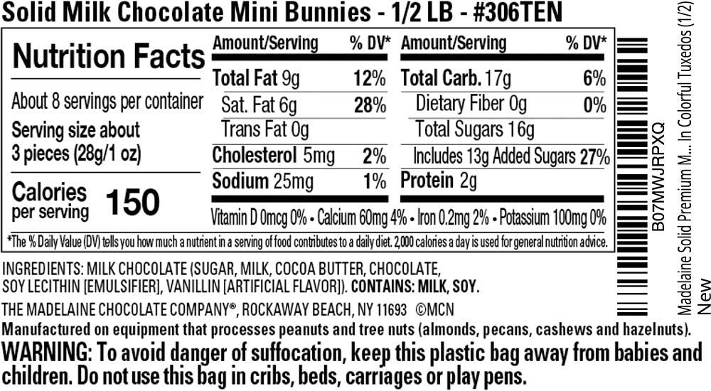 THE MADELAINE CHOCOLATE COMPANY Easter party favors—kid-friendly chocolate treats for baskets and jars.