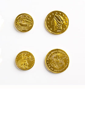 Kids enjoy the smooth milk chocolate taste in a festive gold coin candy.
