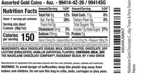 Assorted coin sizes shown to illustrate about 20 pieces per 4 oz bag for sharing.