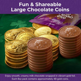 The Madeleine Easter coins brighten candy buffets and dessert displays.