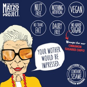 The Matzo Project 24-pack snack bags, convenient on the go.