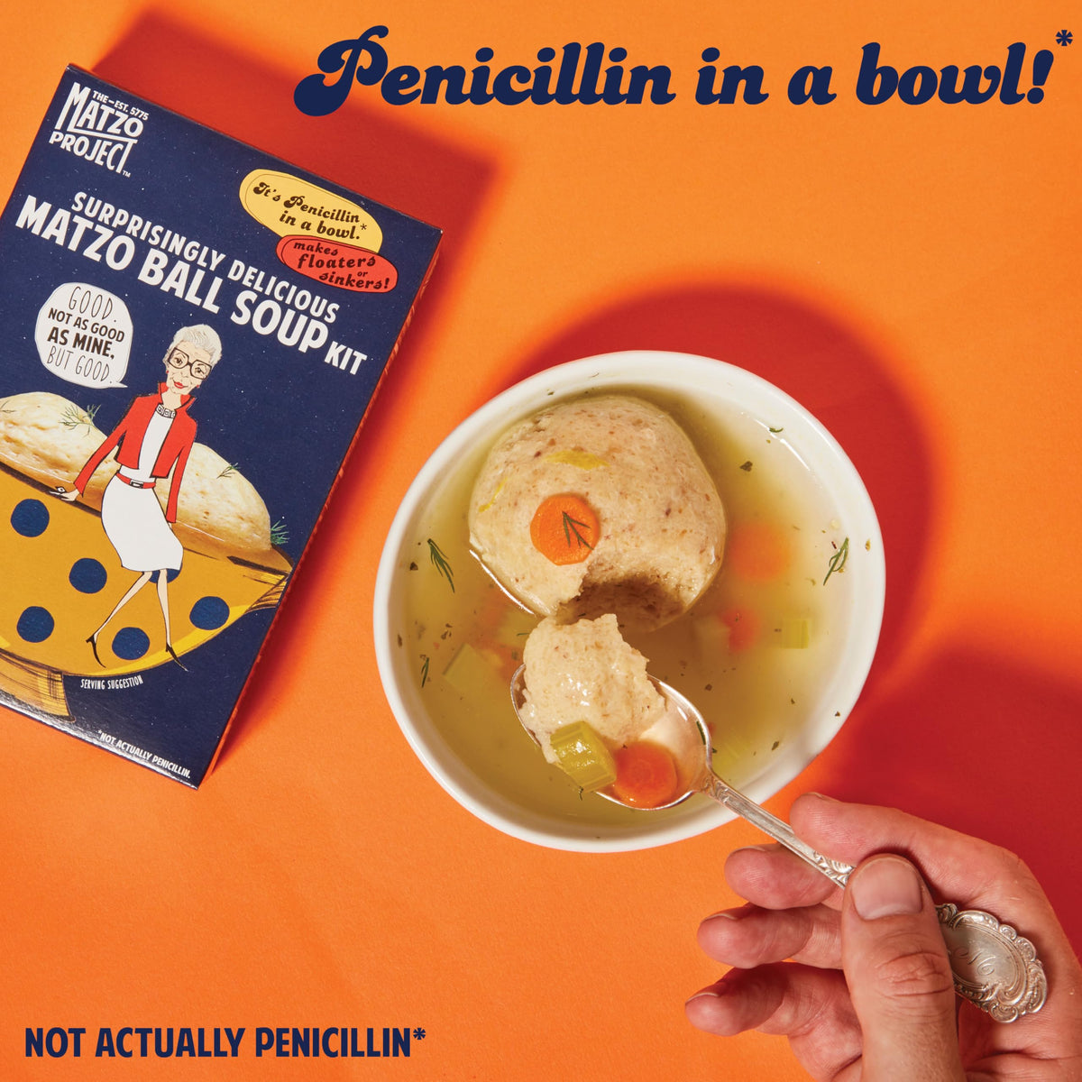 Three 4.5oz boxes of The Matzo Project Matzo Ball Soup Mix Kit bundled as 3-pack