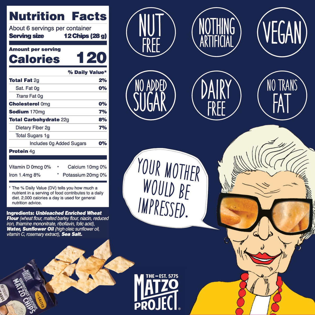 The Matzo Project Back-to-School Snack Pack 6oz, convenient for lunches.