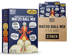 The Matzo Project matzo ball mix packaging shown for quick weeknight meals