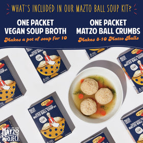 A simmering matzo ball soup pot ready to serve