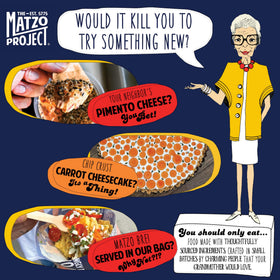 The Matzo Project Small-Batch Brooklyn Crackers, crafted in Brooklyn for fresh flavor.