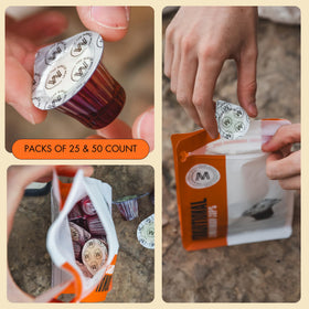 The Miracle Meal easy-open cup tabs depict effortless access for participants.