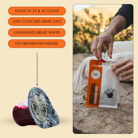 The Miracle Meal sealed wafer highlights hygienic, prep-free components for every service.