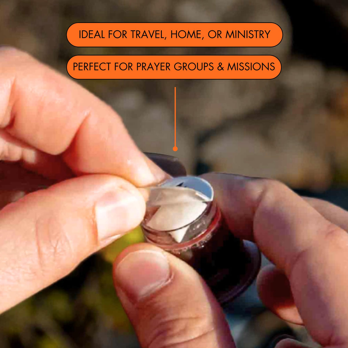The Miracle Meal two-part cup design reduces waste and spills.
