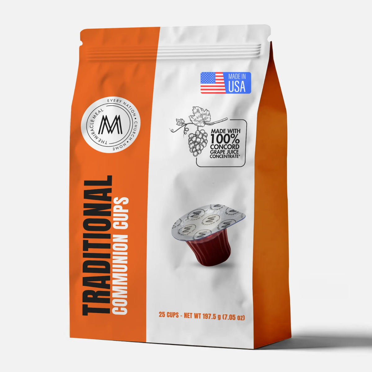 The Miracle Meal Travel Pack cups show convenient on-the-go communion for small gatherings.
