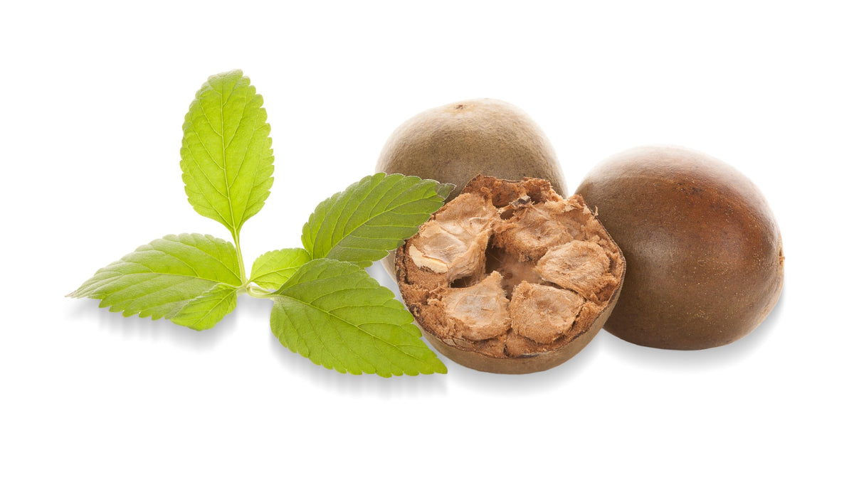 The Mix Superfoods Monk Fruit Pure kitchen use tea image suggests guilt free sweetness