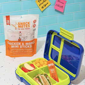 Lunchbox-friendly display shows 40 mini sticks and mess-free snacking for lunches.