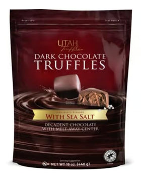 The Nut Garden Truffle Bites with dark chocolate and sea salt, a gluten-free indulgence for any time.
