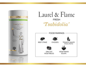 Laurel & Flame Fresh dining setup suggests dressing and dipping versatility