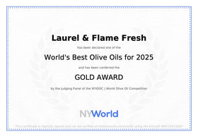 Laurel & Flame Fresh label-qr scan reveals harvest data and lab reports