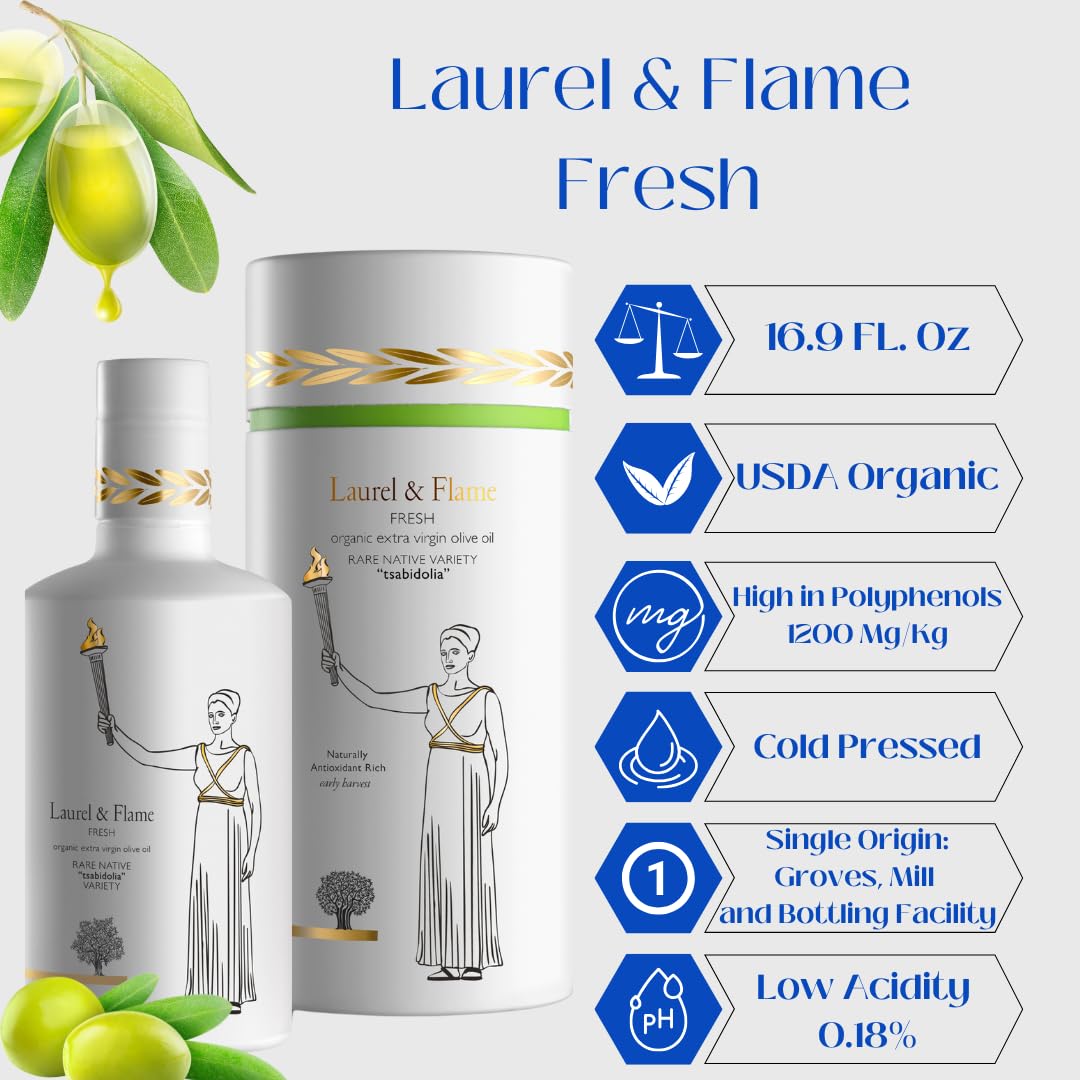 Laurel & Flame Fresh pour highlights smooth mouthfeel ideal for drizzling