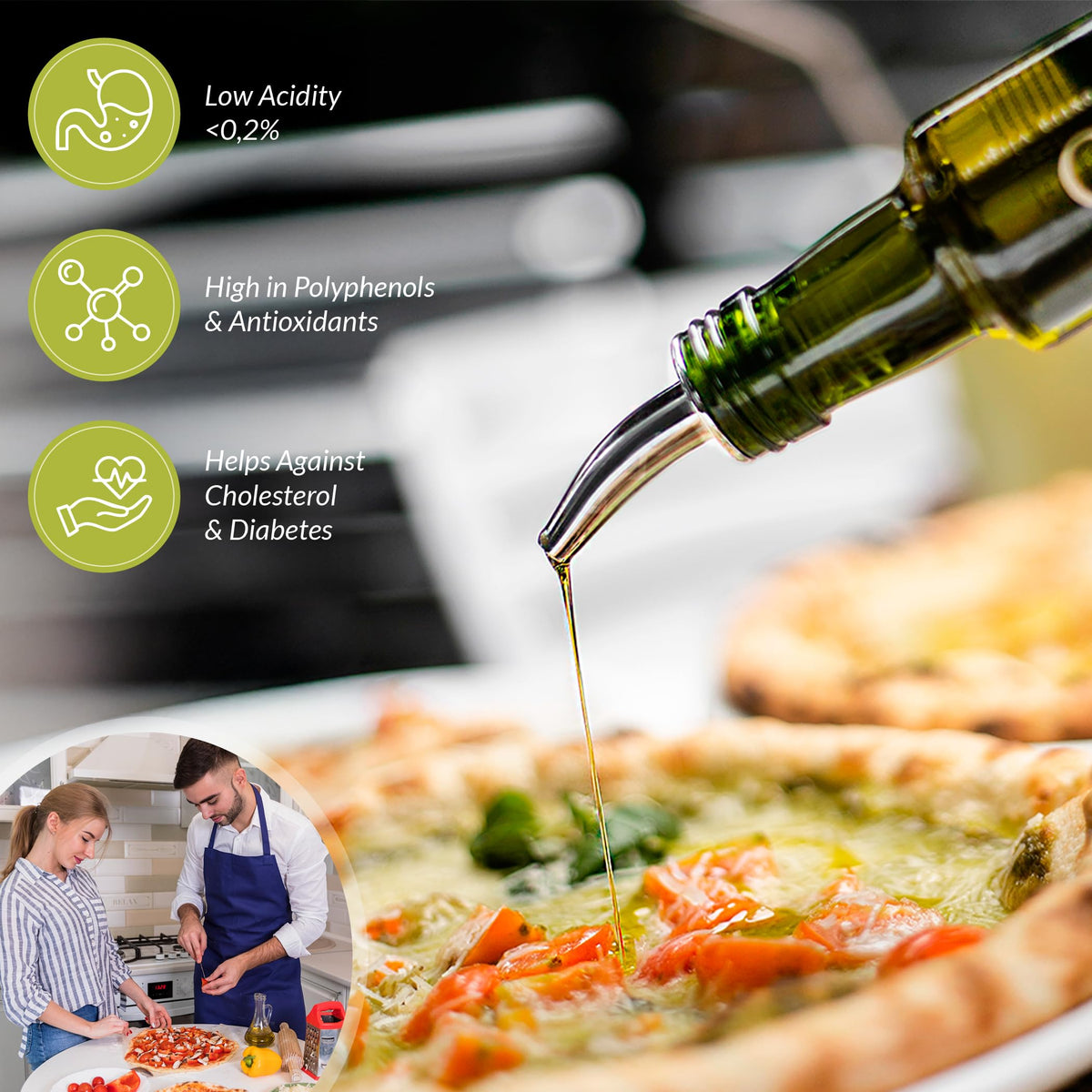 The Olive Trading Co. Alonso Coratina EVOO label closeup emphasizing single-source origin.