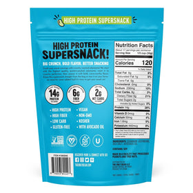 The Only Bean edamame crunch close-up highlights light seasoning and toast aroma.