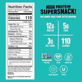 The Only Bean edamame snack crunch bag – crunchy roasted beans with bold Ranch flavor
