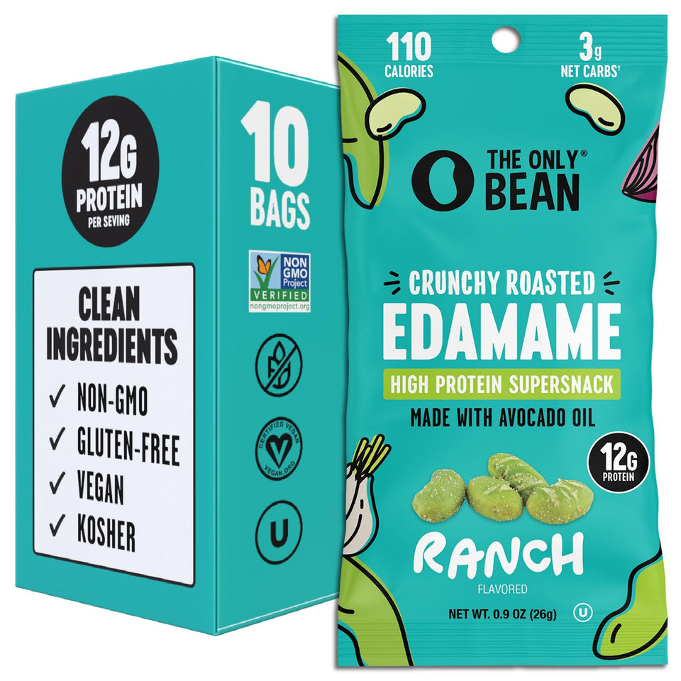 The Only Bean Ranch edamame snack pack – convenient individual portions for on-the-go fueling