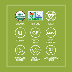 The Only Bean USDA Organic label on pasta packaging for trusted quality