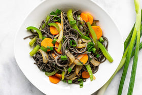 The Only Bean vegan pasta hero shot invites tasting plant-based noodles.