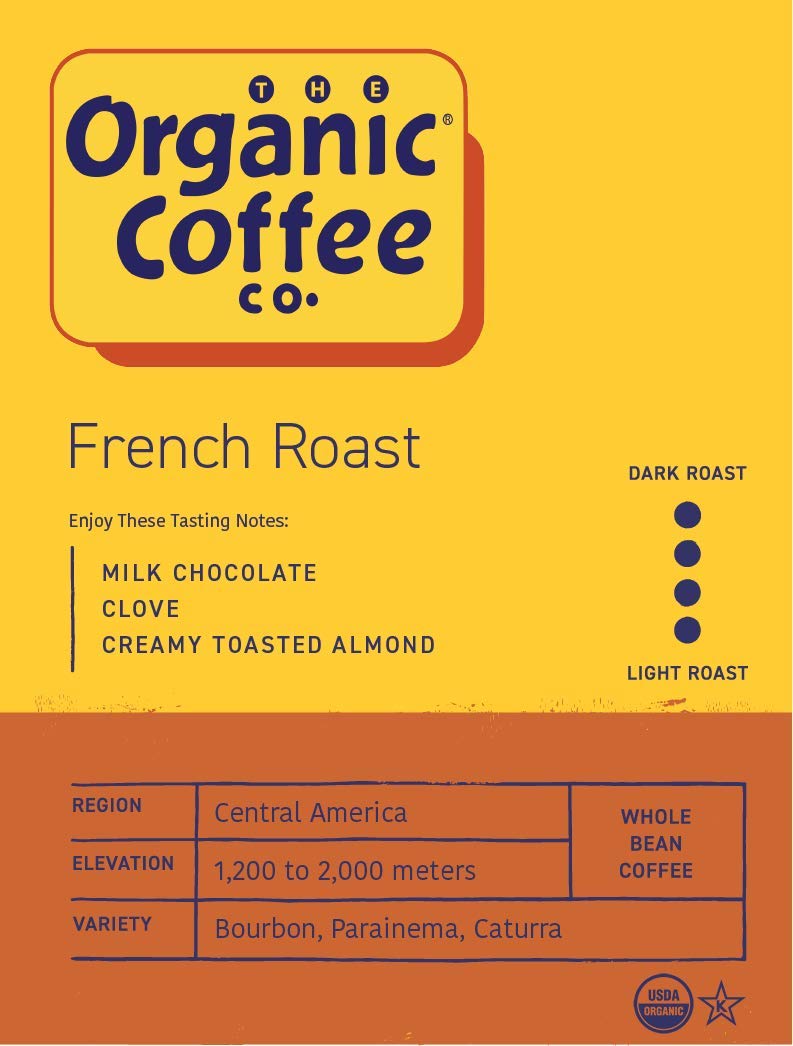 THE ORGANIC COFFEE CO. French Roast in-cup aroma ideal for bold morning rituals.