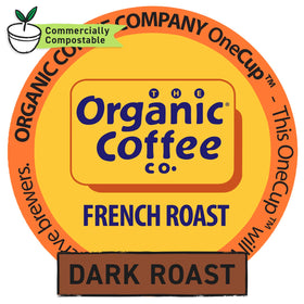 The Organic Coffee Co. OneCup pods fit Keurig brewers for easy brewing.