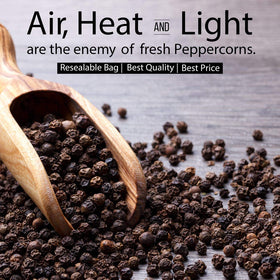 THE ORGANIC PANTRY Peppercorns for grinders or rubs, boosting meals with zest.