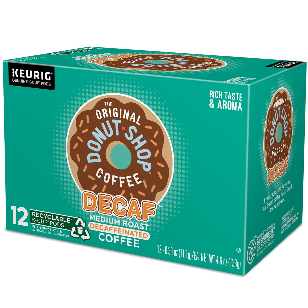 The Original Donut Shop Arabica coffee pods delivering a clean, quality brew.