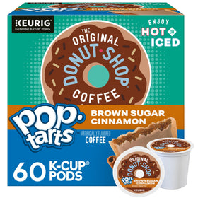 The Original Donut Shop coffee pods for Keurig machines deliver bold flavor quickly.