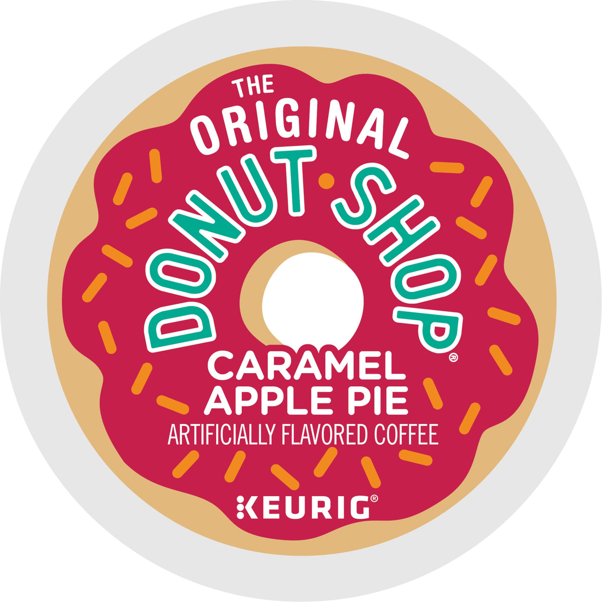 The Original Donut Shop caramel apple pie coffee pods, convenient single-serve for quick mornings