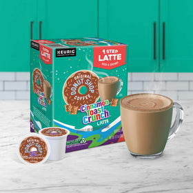 The Original Donut Shop Latte on a morning desk scene for a quick routine.