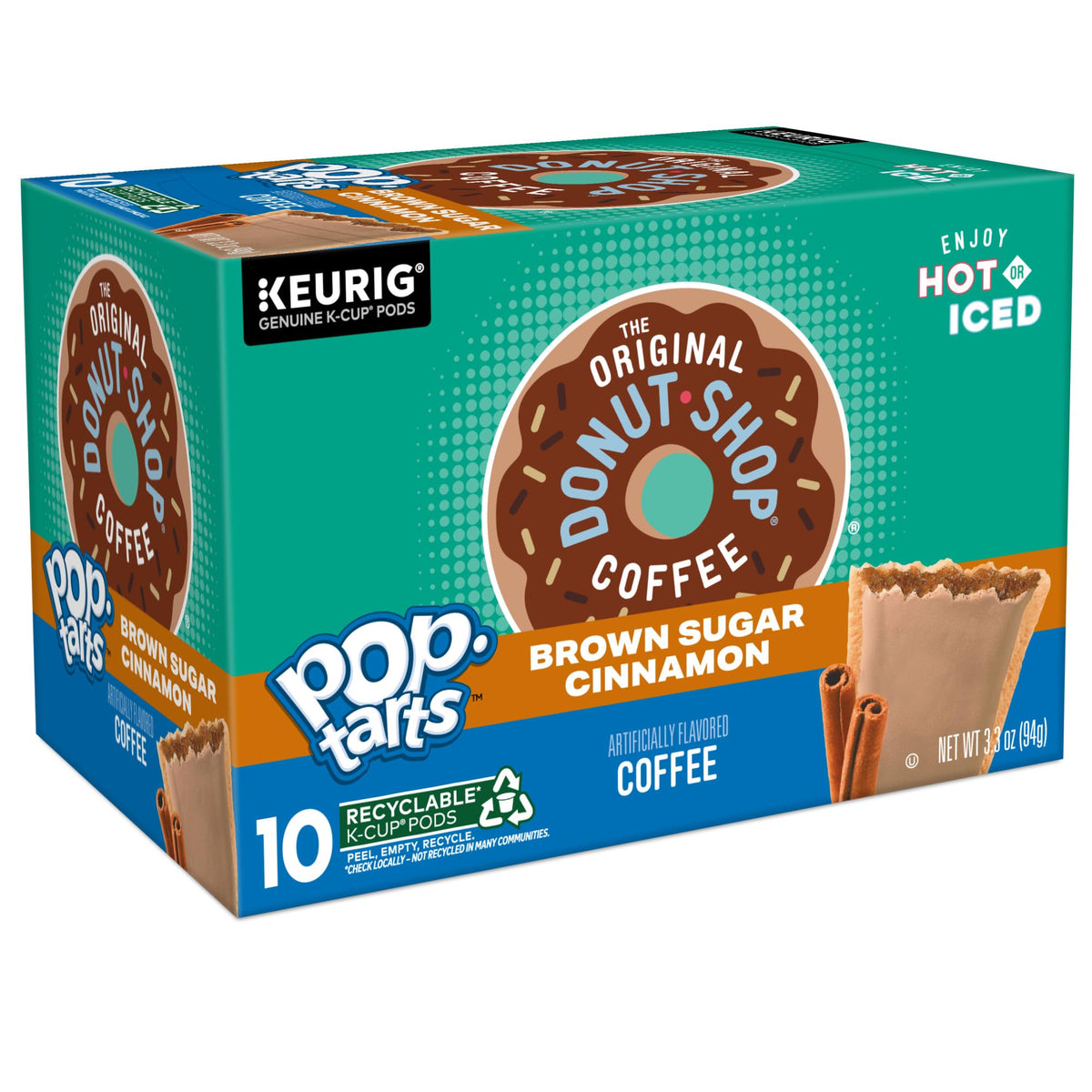 Close-up of the coffee aroma highlighting brown sugar and cinnamon notes.