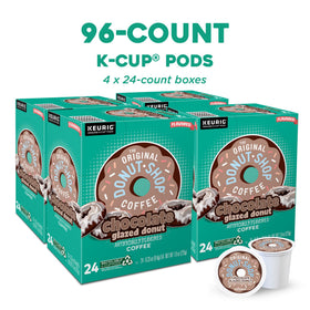 The Original Donut Shop coffee aroma K-Cup pod delivers a quick, delicious brew.