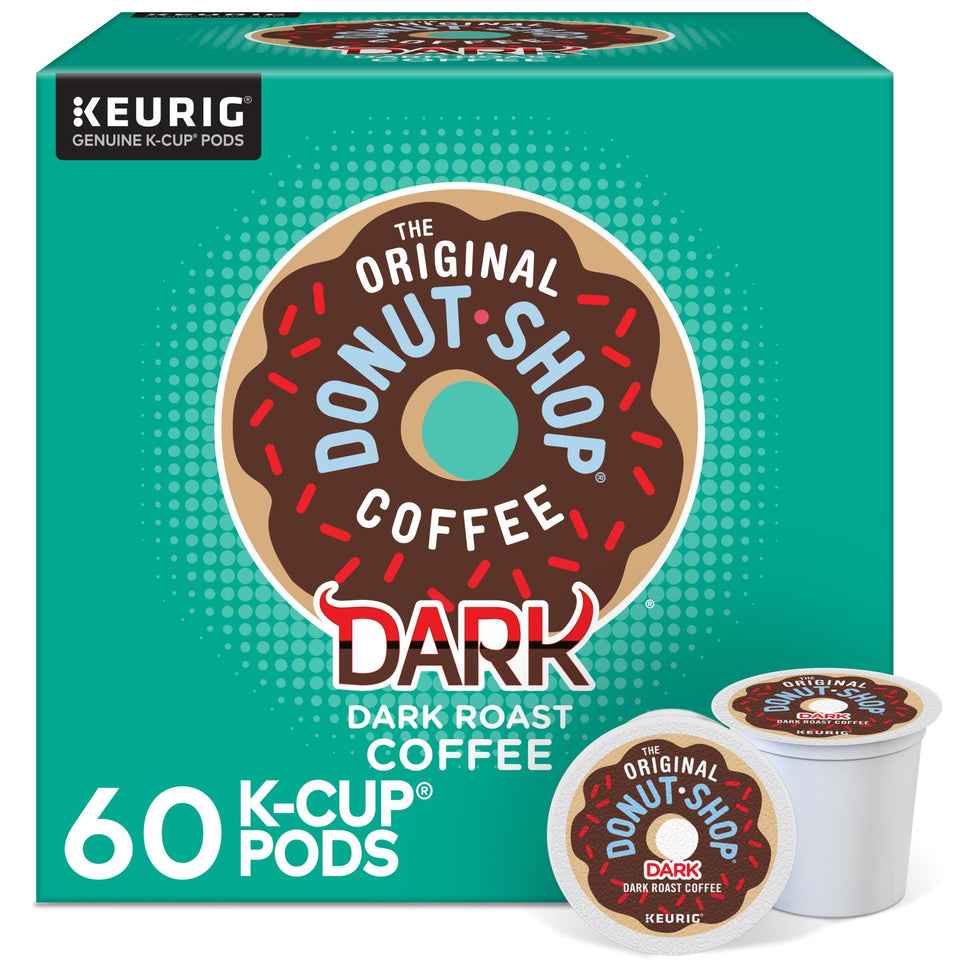 The Original Donut Shop Dark K-Cup pod for bold, full-bodied coffee.