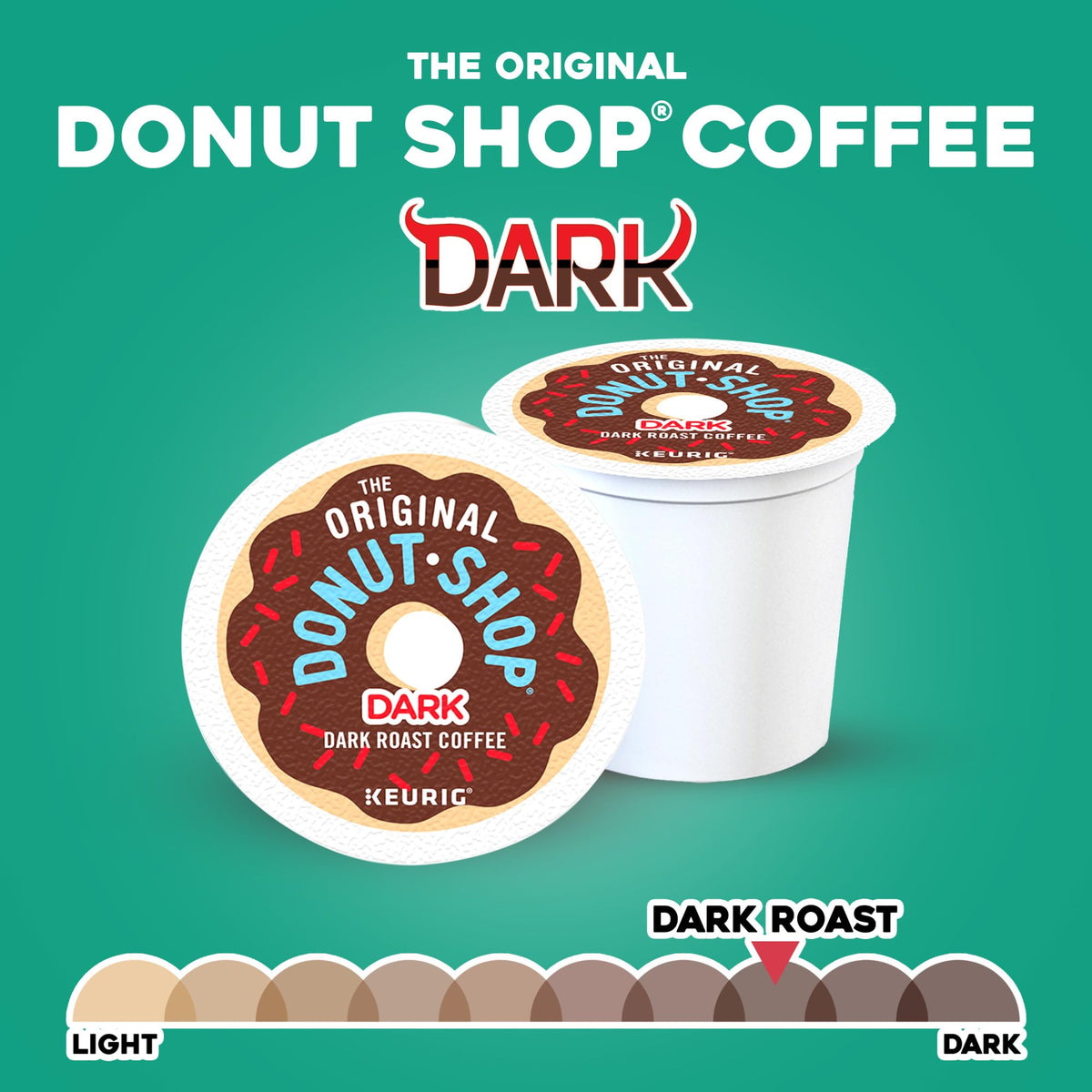 Mug with rich, dark brew from The Original Donut Shop.