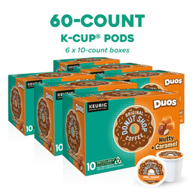 The Original Donut Shop Duos Nutty and Caramel K-Cup pod on display, easy daily use.