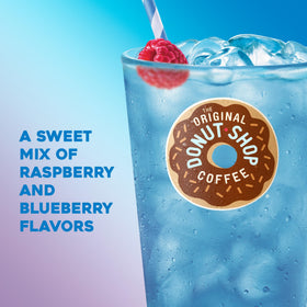 The Original Donut Shop Iced Refreshers brew-over-ice setup inspires easy at-home café moments.
