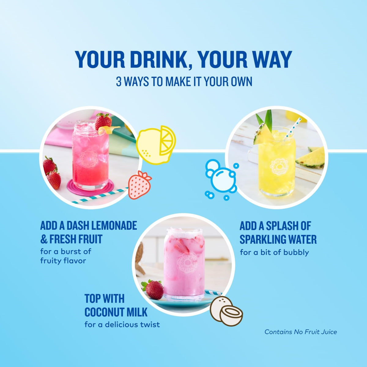 Brewing over ice with The Original Donut Shop Iced Refreshers for a refreshing drink.