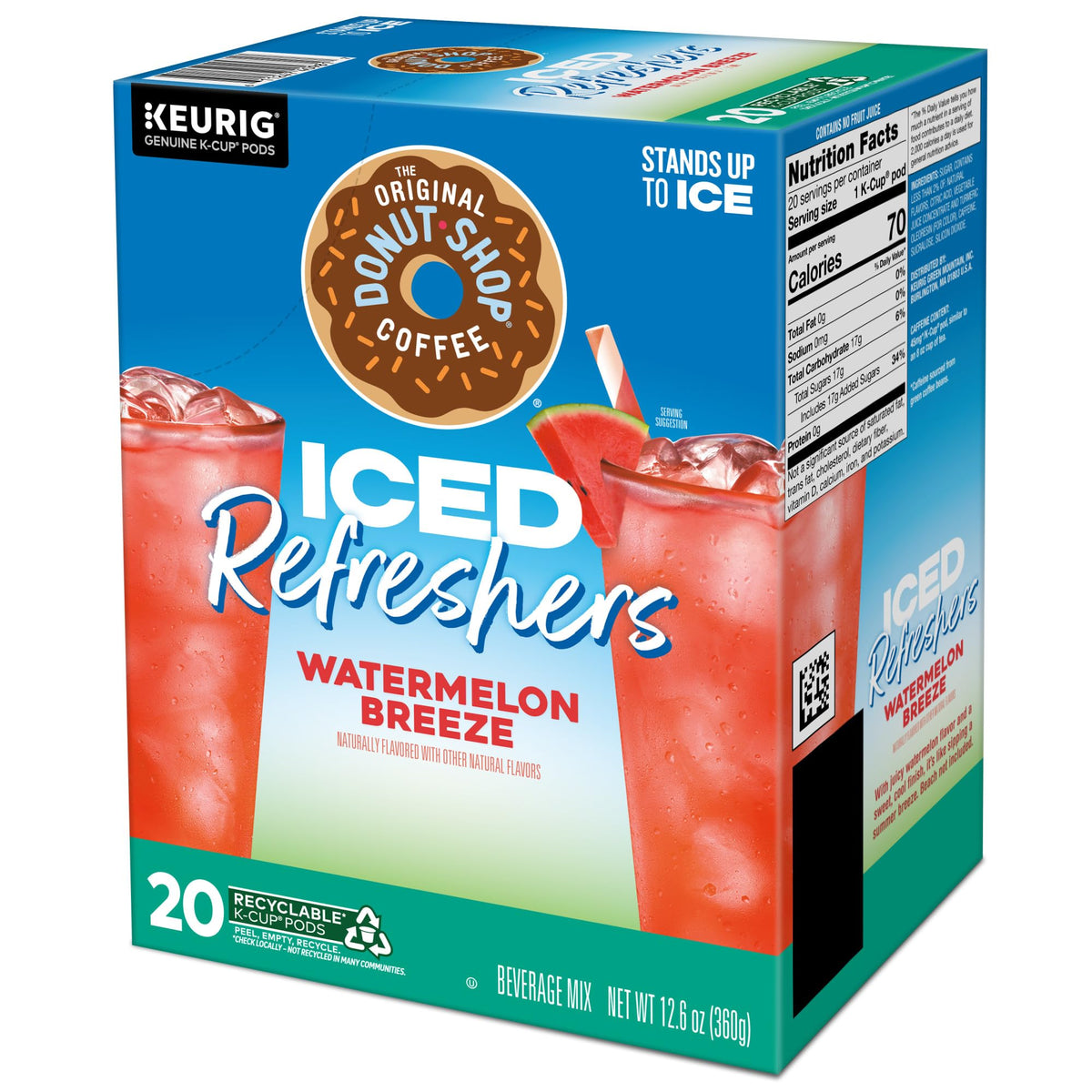 The Original Donut Shop Watermelon Breeze coconut milk twist option.