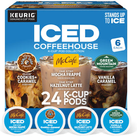 The Original Donut Shop Iced Duos Cookies coffee pod ready for Keurig brewing