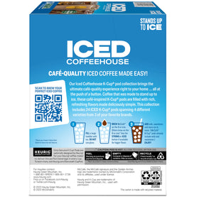 The Original Donut Shop Iced Duos K-Cups stacked for quick mornings