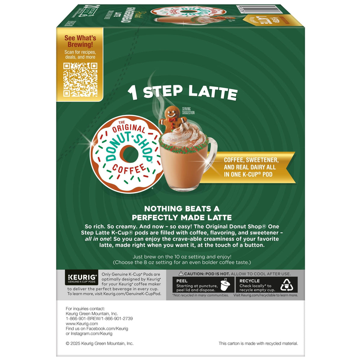 The Original Donut Shop Keurig compatible brew in 10 oz or 8 oz